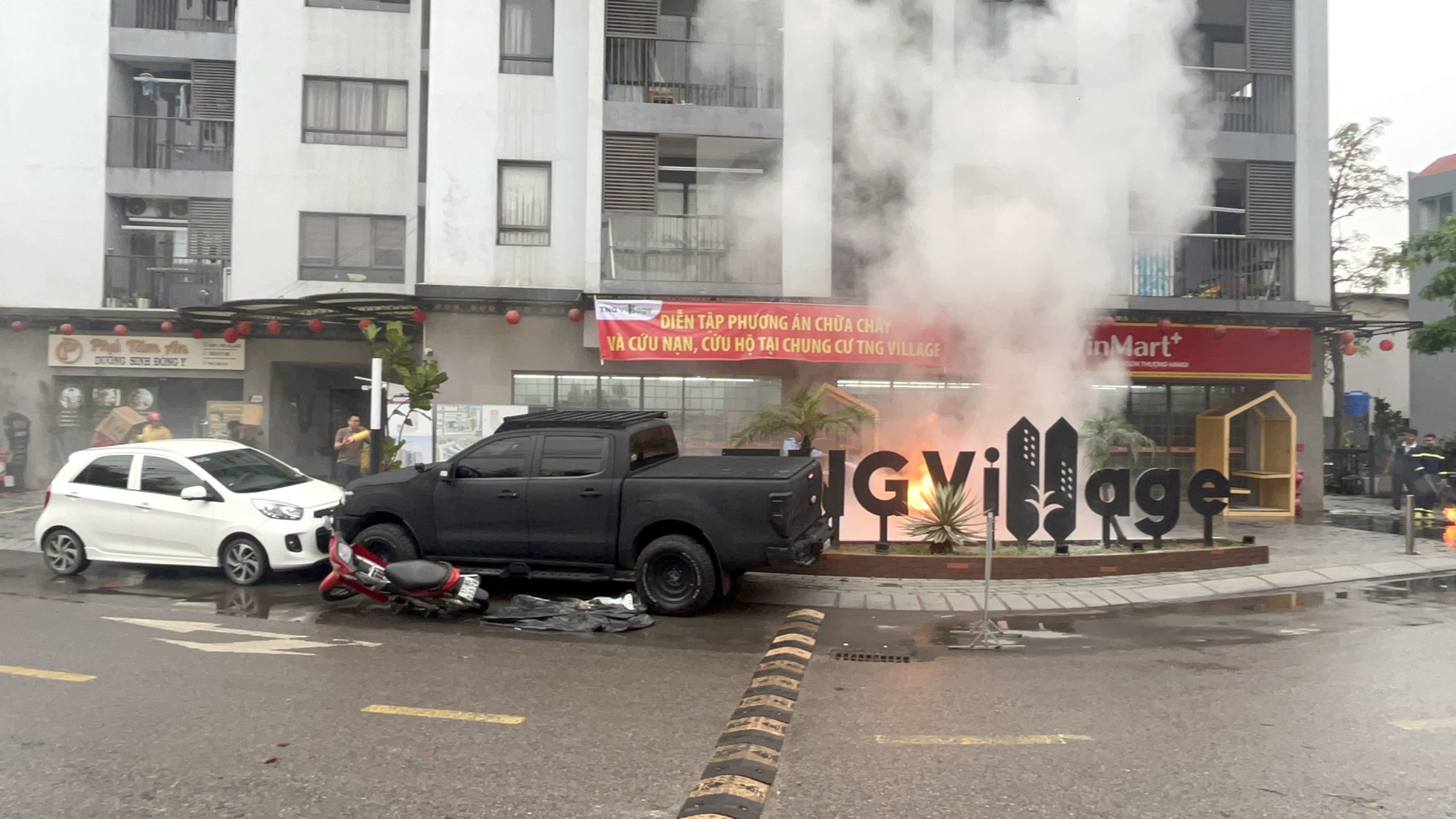 Diễn tập cứu nạn, cứu hộ & phòng cháy chữa cháy tại Chung cư TNG Village